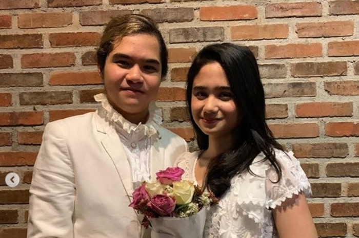 Dul Jaelani dan Tissa Biani bikin heboh usai tampil pakai baju pengantin.