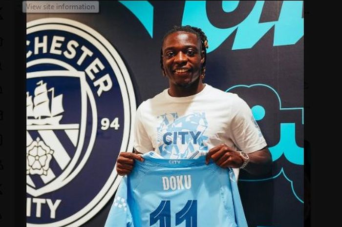 Jeremy Doku resmi bergabung dengan Manchester City.