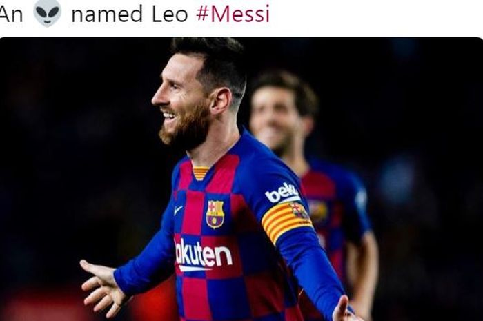 Megabintang Barcelona, Lionel Messi.