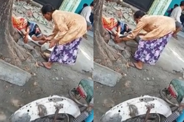 Nenek di Tulungagung Ini Banting Tulang Kerja di Warung dengan Bayaran Rp 20 Ribu Per Hari Demi Hidupi Sang Cucu Sendirian 