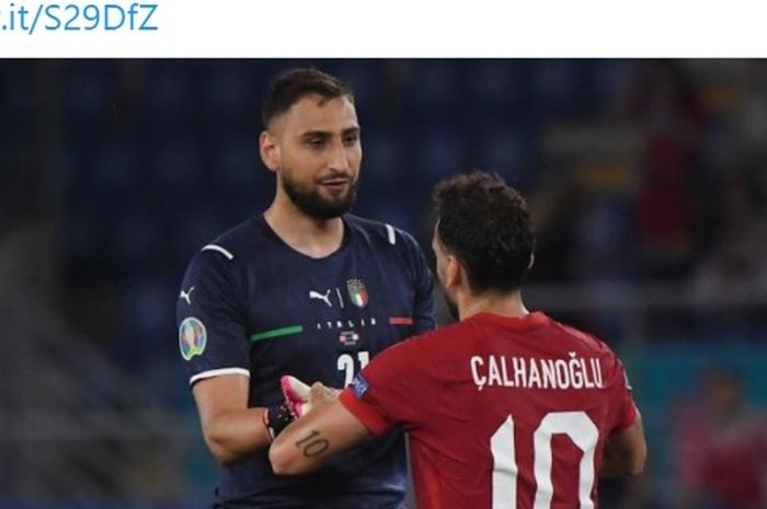 Gianluigi Donnarumma dan Hakan Calhanoglu cabut, begini tanggapan dari presiden AC Milan, Paolo Scaroni.