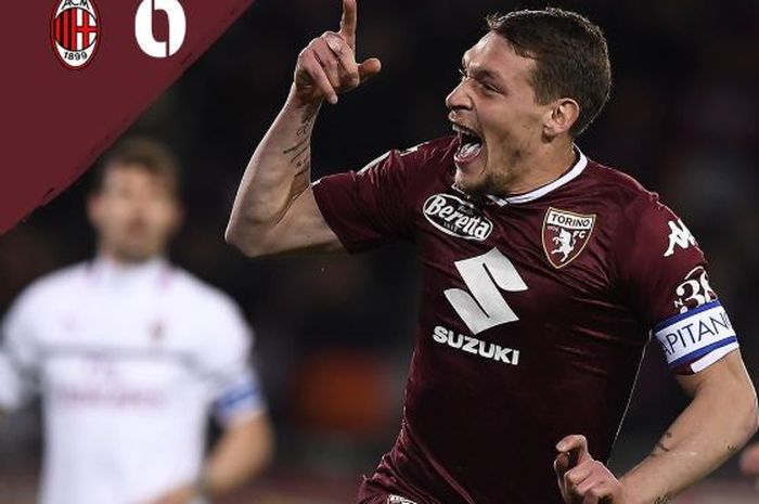 Penyerang Torino, Andrea Belotti.