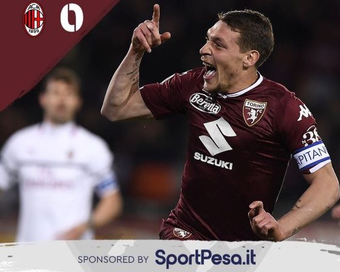 Aksi Andrea Belotti saat membela Torino.