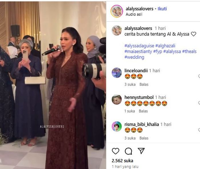 Maia Estianty ungkap kisah tentang Al Ghazali yang minta izin kepadanya sebelum pacari Alyssa Daguise