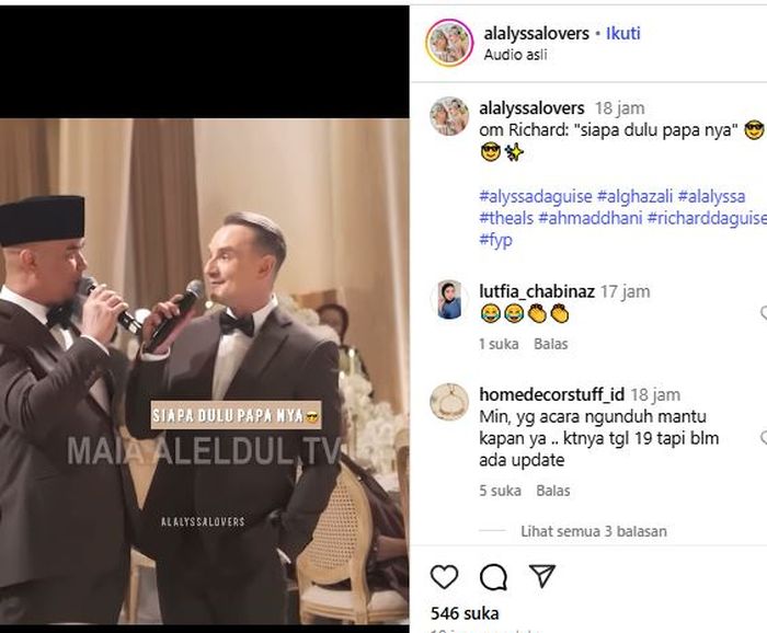 Video momen saat Ahmad Dhani sebut Alyssa Daguise gadis tercantik di Indonesia di depan Richard Daguise 