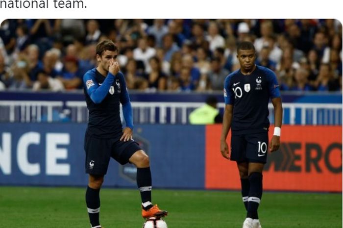  Dibalik kekalahan Prancis di EURO 2020, pengagum Cristiano Ronaldo, Kylian Mbappe, cemburu dengan Antoine Griezmann.