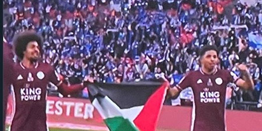 Leicester City Juara Piala FA, 2 Pemain Muslim Bentangkan Bendera Palestina