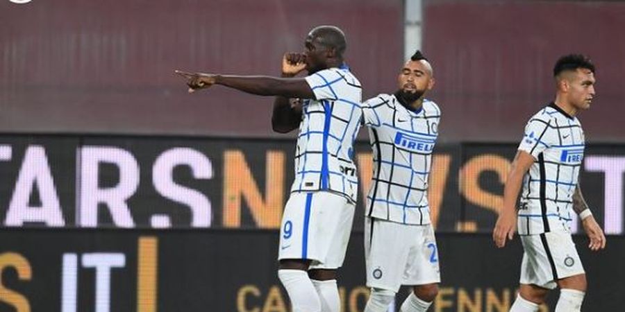 Hasil Babak I - Romelu Lukaku Cetak Gol Ke-20, Bikin Rekor Sekaligus Bawa Inter Milan Unggul