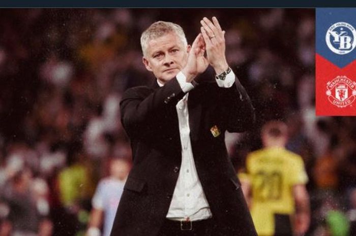 Reaksi pelatih Manchester United, Ole Gunnar Solskjaer, dalam laga Liga Champions di kandang Young Bouys, 14 September 2021.