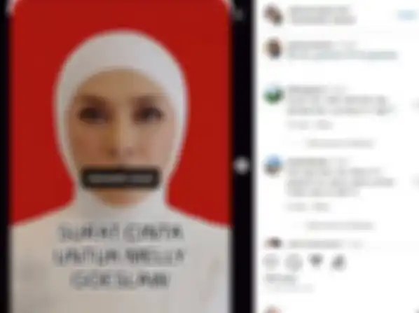 Postingan akun yang menuduh Melly Goeslaw selingkuh