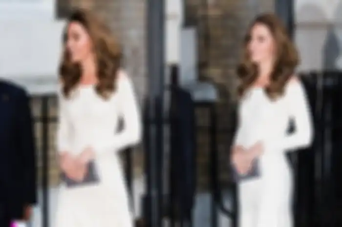 Penampilan Kate Middleton pakai off shoulder dress