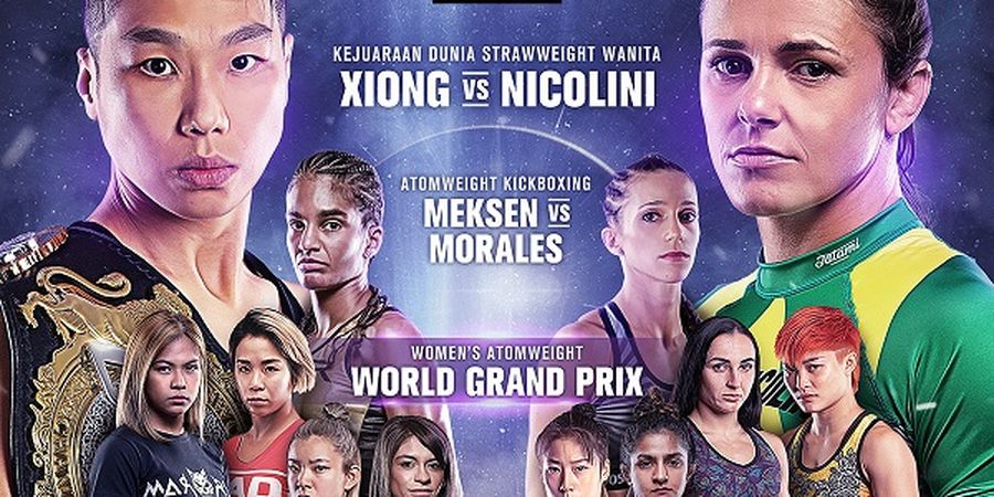 Besok, ONE Championship: Empower Khusus Jagoan Perempuan Digelar