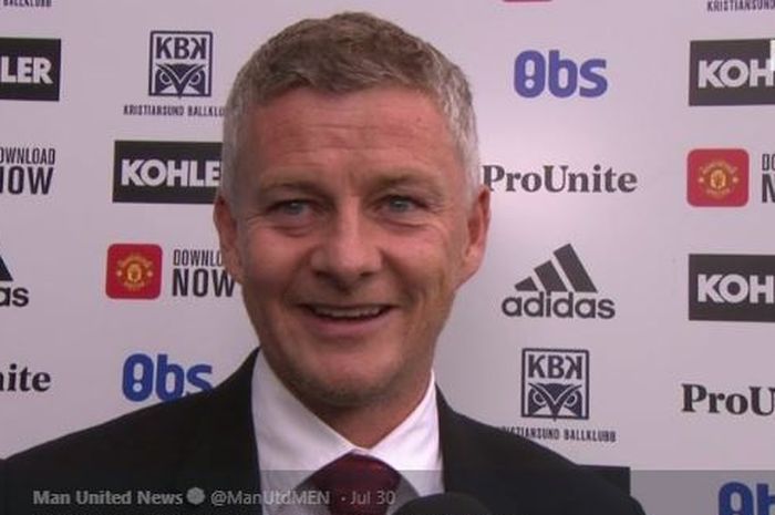 Pelatih Manchester United, Ole Gunnar Solskjaer.