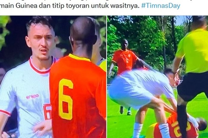 Ivar Jenner dalam palag play-pff Olimpiade 2024 kontra GUinea.