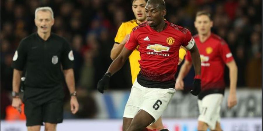 VIDEO - Gocekan Paul Pogba Bikin 2 Pemain Wolves Jatuh Kelabakan