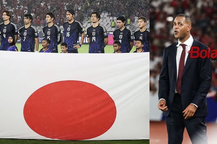 Jepang menghadapi tantangan Timnas Indonesia asuhan Patrick Kluivert (kanan) dengan kesadaran penuh harus menang dalam duel terakhir Grup C Putaran Ketiga Kualifikasi Piala Dunia 2026 Zona Asia.