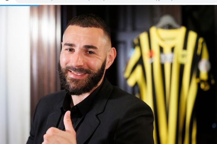 Karim Benzema resmi bergabung ke Al-Ittihad, Rabu (7/6/2023) dini hari WIB.