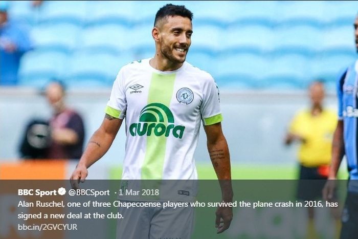 Pemain Chapecoense, Alan Ruschel.