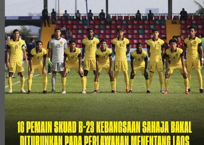 skuad timnas u-23 Malaysia di Piala AFF U-23 2022