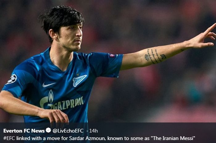 Penyerang Zenit St Petersburg, Sardar Azmoun.