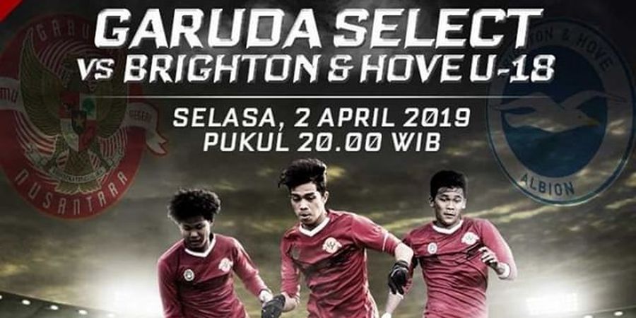 Link Live Streaming Garuda Select Vs Brighton & Hove Albion U-18