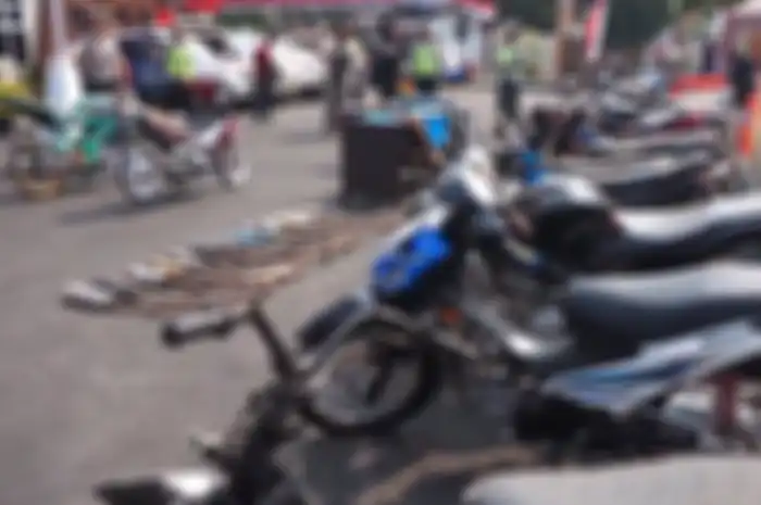 Ratusan motor berknalpot brong disita polisi