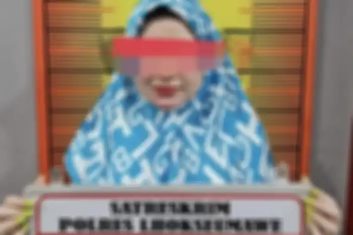 Selebgram Herlin Kenza di kantor Polres Lhoseumawe