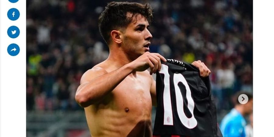 AC Milan Vs Juventus - Brahim Diaz Kesurupan Lionel Messi, Cetak Gol Solo dari Tengah Lapangan dan Selebrasi Jemur Baju