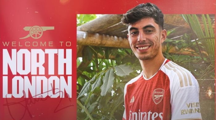 Kai Havertz resmi bergabung ke Arsenal dari Chelsea.