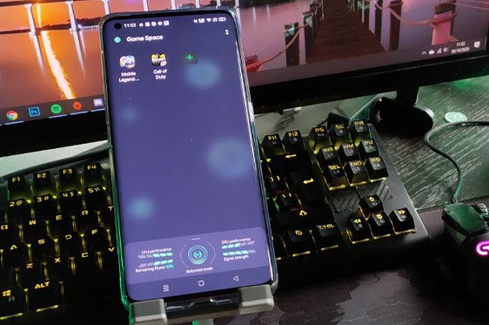 Tampilan Game Space ColorOS 11 di Oppo Find X2 Pro