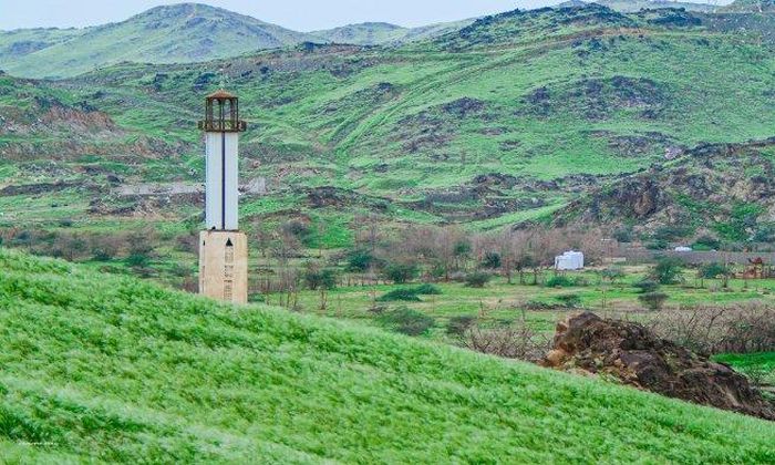 Pegunungan di Makkah menghijau