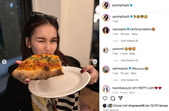 Postingan  Ayu Ting Ting