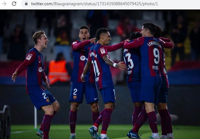 Barcelona berhasil memetik kemenangan 1-0 atas Atletico Madrid di pekan ke-15 Liga Spanyol 2023-2024.