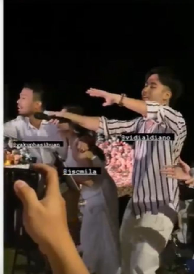Vidi Aldiano di momen lamaran Jessica Mila dan Yakup Hasibuan