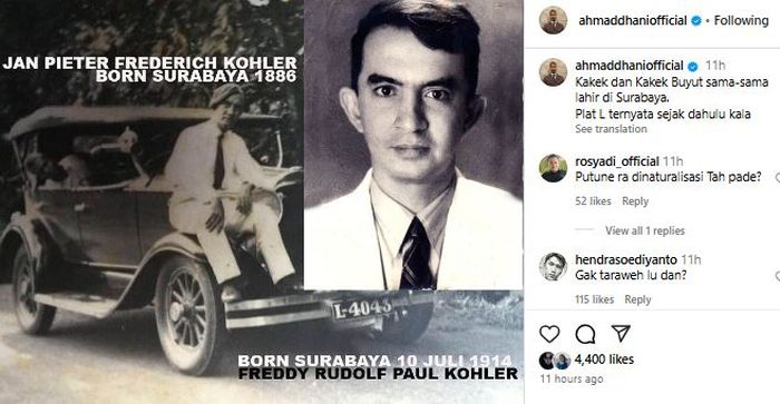 Postingan Ahmad Dhani 