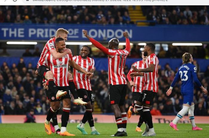 Brentford kembali menekuk Chelsea di Stamford Bridge, Sabtu (28/10/2023).