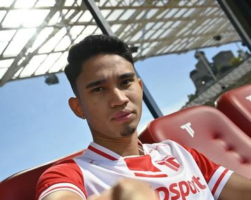 Marselino Ferdinan saat diperkenalkan oleh AS Trencin.