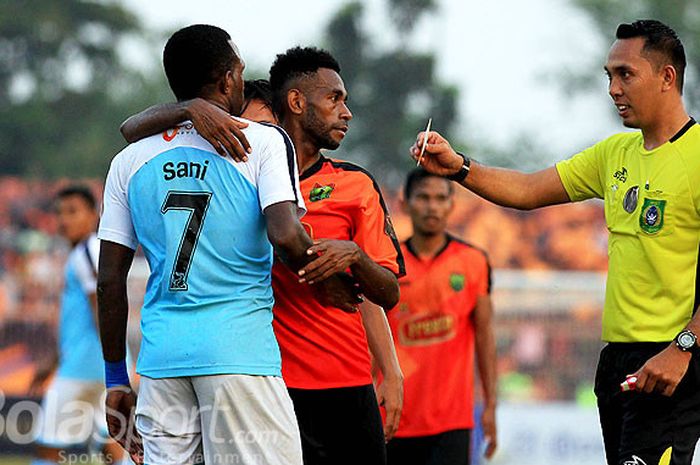 Wasit Pesibo Fariq Hitaba tak lolos seleksi masuk Liga 1 2023-2024.