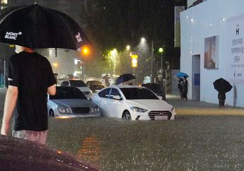 Curah Hujan Tinggi Sebabkan Banjir Bandang Landa Korea Selatan, 7 Orang Meninggal Dunia, Salah Satunya Anak Kecil yang Terjebak di Basement