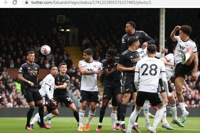 Arsenal menghadapi Fulham pada pekan ke-20 Liga Inggris 2023-2024, Minggu (31/12/2023) malam WIB.