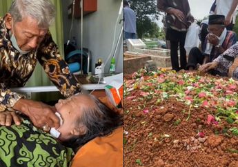 Cinta Sejati Sampai Maut Memisahkan, Kakek Ini Tak Berhenti Menangis Saat Istrinya Sakit Parah hingga Meninggal Dunia dan Dimakamkan, Selalu Setia Ada di Sampingnya
