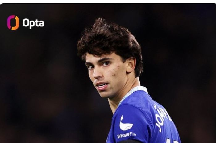 Pemain Chelsea, Joao Felix, mendapatkan kartu merah pada laga debutnya saat Chelsea bersua Fulham di laga tunda pekan ke-7 Liga Inggris 2022-2023, Jumat (13/1/2023)