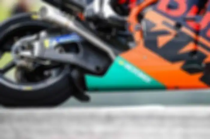Spoiler swing arm di motor KTM milik Johann Zarco.
