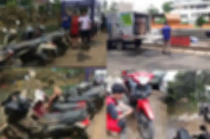 Yamaha Peduli Banjir memberikan layanan servis di beberapa titik