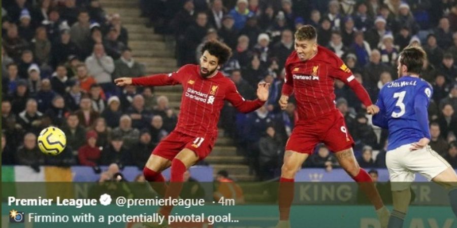 Kepala Roberto Firmino Bawa Liverpool Unggul di Kandang Leicester