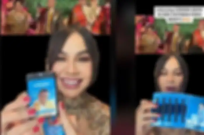Melaney Ricardo unboxing souvenir nikahan anak Hotman Paris