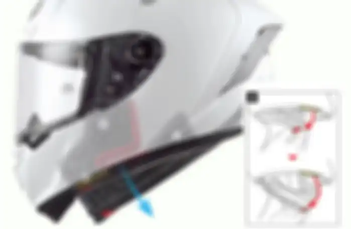 Cara kerja EQRS di Shoei X-Fourteen