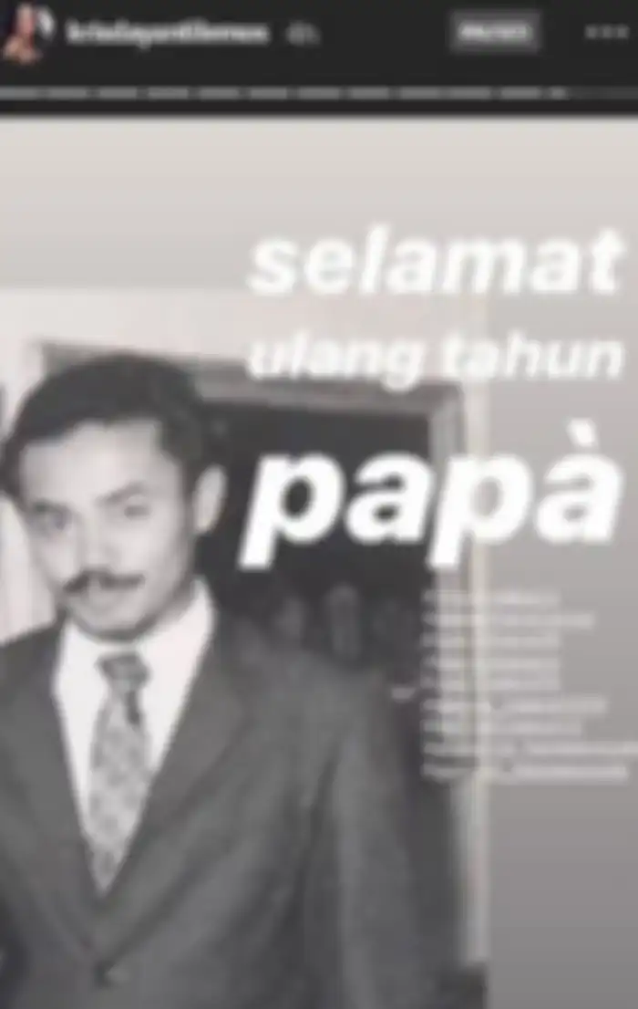 Krisdayanti mengunggah foto lawas sang Ayah, Trenggono, di hari ulang tahunnya.