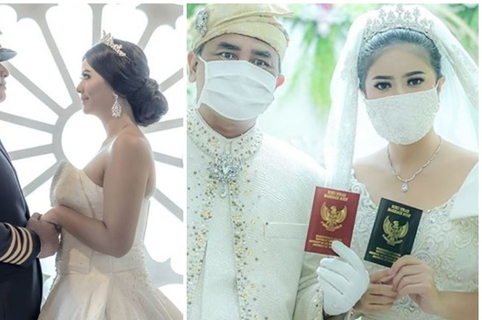 Qory Sandioriva saat menikah dengan Shah Rei