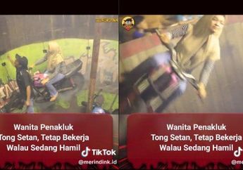 Heboh! Lagi Hamil Besar, Wanita Berhijab Ini Unjuk Atraksi Main Tong Setan, Aksinya Saat Ngegas Motor Bikin Bergidik